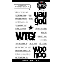 PhotoPlay - Say It With Stamps - Clear Stamp - Way To Go