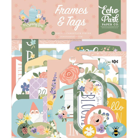 It's Spring Time - Echo Park - Cardstock Ephemera 33/Pkg - Frames & Tags