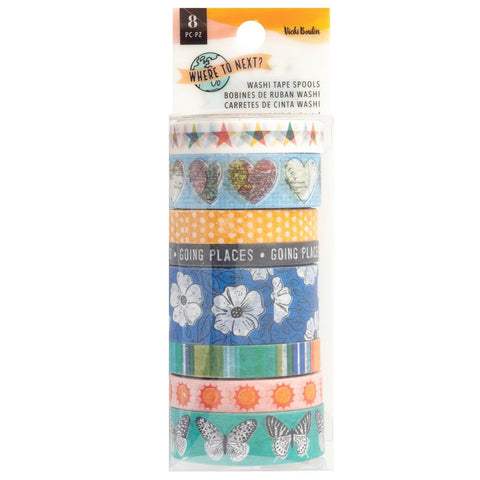 Where To Next? - Vicki Boutin - Washi Tape 8/Pkg