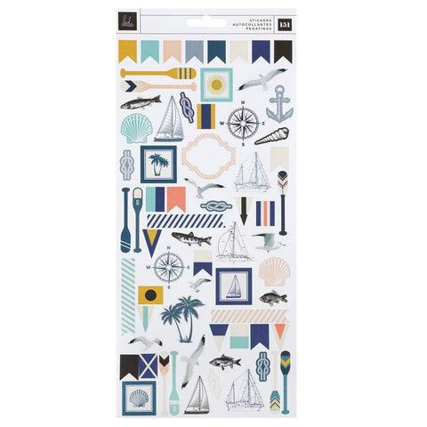 Set Sail - Heidi Swapp - 6"x12" Cardstock Stickers 151/Pkg (2122)