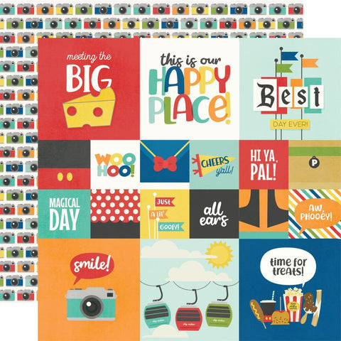 Say Cheese at the Park - Simple Stories - Double-Sided Cardstock 12"X12" - 2"X2" & 4"X4" Elements