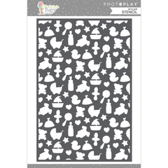 Hush Little Baby - PhotoPlay - Stencil 6"X9" - Baby Icons (2115)