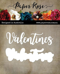 Paper Rose - Die Layered  - Valentines Word (3435)