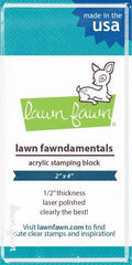 Lawn Fawn - Acrylic Block - 2" x 4" Plain Block