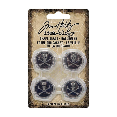 Tim Holtz - Idea-Ology - Metal Shape Seals 4/Pkg (Halloween 2022) (2699)