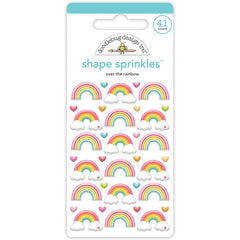 Over the Rainbow - Doodlebug - Sprinkles Adhesive Enamel Shape - Over The Rainbow