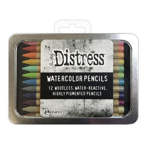 Tim Holtz - Distress Watercolor Pencils 12/Pkg - Set #2