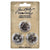 Tim Holtz - Idea-Ology - Metal Large Fasteners - Antique Silver, Copper & Brass (3146)