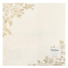 Gingham Garden - Crate Paper - Specialty Paper 12"X12" - Vellum W/Foil Accents (3483)