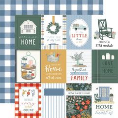 Farmhouse Summer - Carta Bella - Double-Sided Cardstock 12"X12" - 3"X4" Journaling Cards