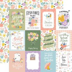 It's Spring Time - Echo Park - Double-Sided Cardstock 12"X12" - 3"X4" Journaling Cards
