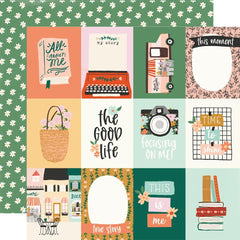 My Story - Simple Stories - Double-Sided Cardstock 12"X12" - 3"X4" Elements