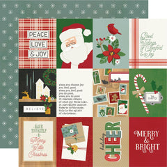 Hearth & Holiday - Simple Stories - Double-Sided Cardstock 12"X12" - 3"X4" Elements