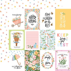 My Favorite Spring - Echo Park - Double-Sided Cardstock 12"X12" - 3"X4" Journaling Cards