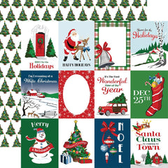 White Christmas - Carta Bella - Double-Sided Cardstock 12"X12" - 3"X4" Journaling Cards