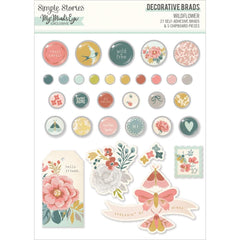 Wildflower - Simple Stories - Decorative Brads