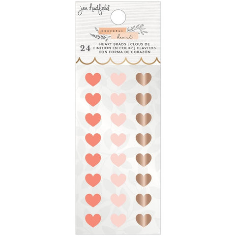 Peaceful Heart - Jen Hadfield - Brads 24/Pkg (7910)