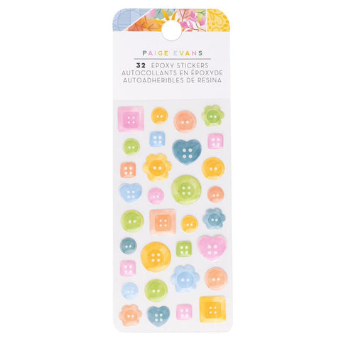 Garden Shoppe - Paige Evans - Epoxy Stickers 32/Pkg (5971)