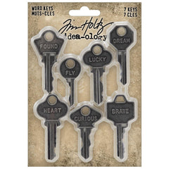 Tim Holtz - Idea-Ology - Metal Word Keys 7/Pkg (2453)