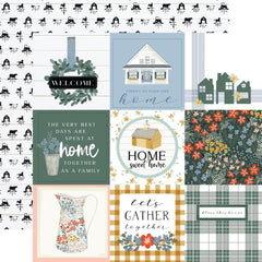 Farmhouse Summer - Carta Bella - Double-Sided Cardstock 12"X12" -   4"X4" Journaling Cards