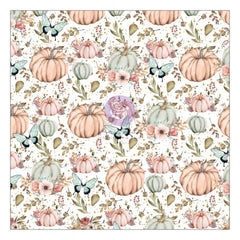 Hello Pink Autumn - Prima Marketing - Single-Sided Vellum 12"X12" - W/Foil Detail (4504)