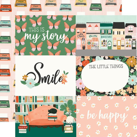 My Story - Simple Stories - Double-Sided Cardstock 12"X12" - 4"X6" Elements