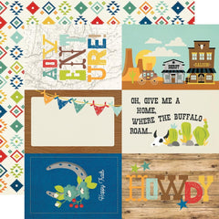 Howdy! - Simple Stories - Double-Sided Cardstock 12"X12" - 4"X6" Elements