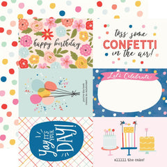 Celebrate! - Simple Stories - Double-Sided Cardstock 12"X12" - 4"X6" Elements