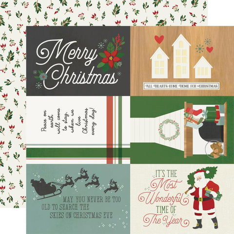 Hearth & Holiday - Simple Stories - Double-Sided Cardstock 12"X12" - 4"X6" Elements