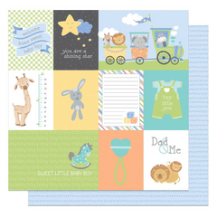 Hush Little Baby - PhotoPlay - Double-Sided Cardstock 12"X12" - Little Boy