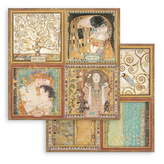 Klimt - Stamperia - Double-Sided Cardstock 12"X12" - 4 Cards (835)