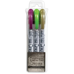 Tim Holtz - Distress Crayon - Pearl Set -   Halloween Set# 4  (Fortune Teller, Wicked Elixir, Decayed)