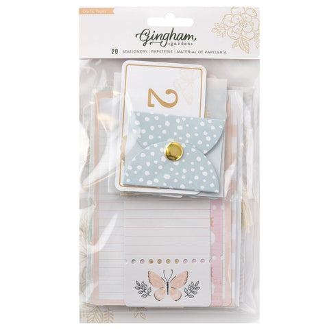 Gingham Garden - Crate Paper - Stationery Pack 20/Pkg (3575)