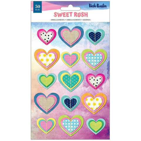 Sweet Rush - Vicki Boutin - Layered Stickers 15/Pkg (5625)