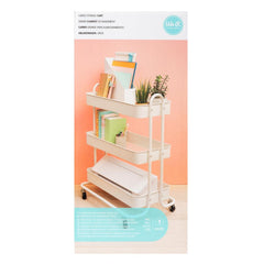 We R Memory Keepers - A La Cart Storage Cart With Handles - White (6030)