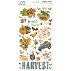 Simple Vintage Country Harvest - Simple Stories - Chipboard Stickers 6"X12"