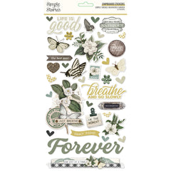 Simple Vintage Weathered Garden - Simple Stories - 6"x12" Chipboard Stickers