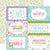 All About A Girl - Echo Park - Double-Sided Cardstock 12"X12" - 6"X4" Journaling Cards