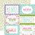 All About A Girl - Echo Park - Double-Sided Cardstock 12"X12" - 6"X4" Journaling Cards