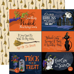 Hocus Pocus (2022) - Carta Bella - Double-Sided Cardstock 12"X12" - 6"X4" Journaling Cards