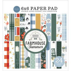 Farmhouse Summer - Carta Bella - Double-Sided Paper Pad 6"X6" 24/Pkg