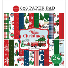 White Christmas - Carta Bella - Double-Sided Paper Pad 6"X6" 24/Pkg