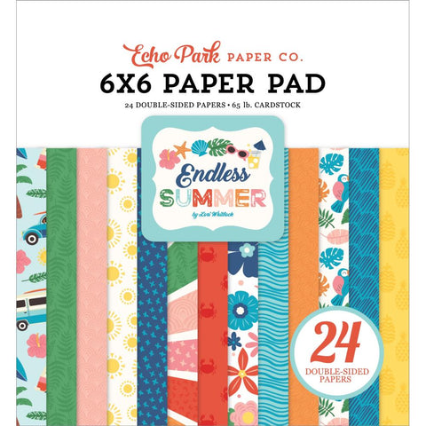 Endless Summer - Echo Park - Double-Sided Paper Pad 6"X6" 24/Pkg