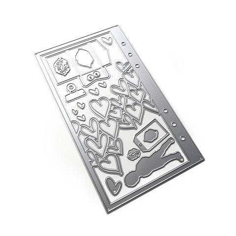 Elizabeth Craft Designs - Die Set - Planner Essentials 57 - Heart Overlay  (6891)