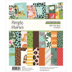 Into The Wild - Simple Stories - Double-Sided Paper Pad 6"X8" 24/Pkg
