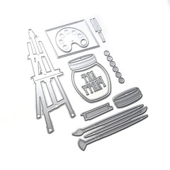Elizabeth Craft Designs - Die Set - Planner Essentials 59 - Art Party (6914)