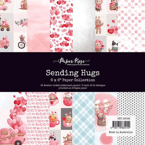 Sending Hugs  - Paper Rose - 6"x6" Paper Collection