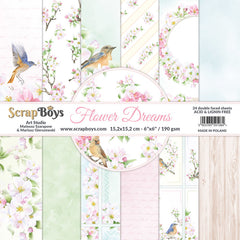 Flower Dreams - ScrapBoys - 6"x6" Paper Pad
