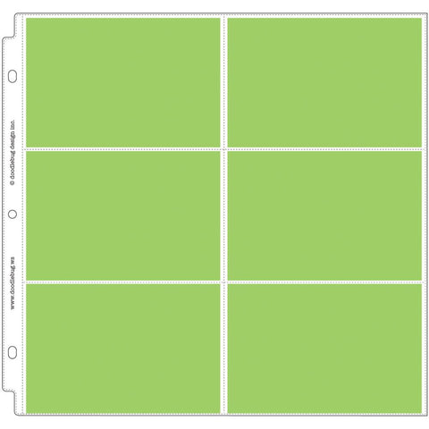 Doodlebug Page Protectors 12"X12" 12/Pkg - (6) 6"X4" Pockets