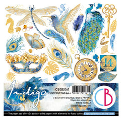 Indigo - Ciao Bella - 6"x6" Fussy Cut Pad